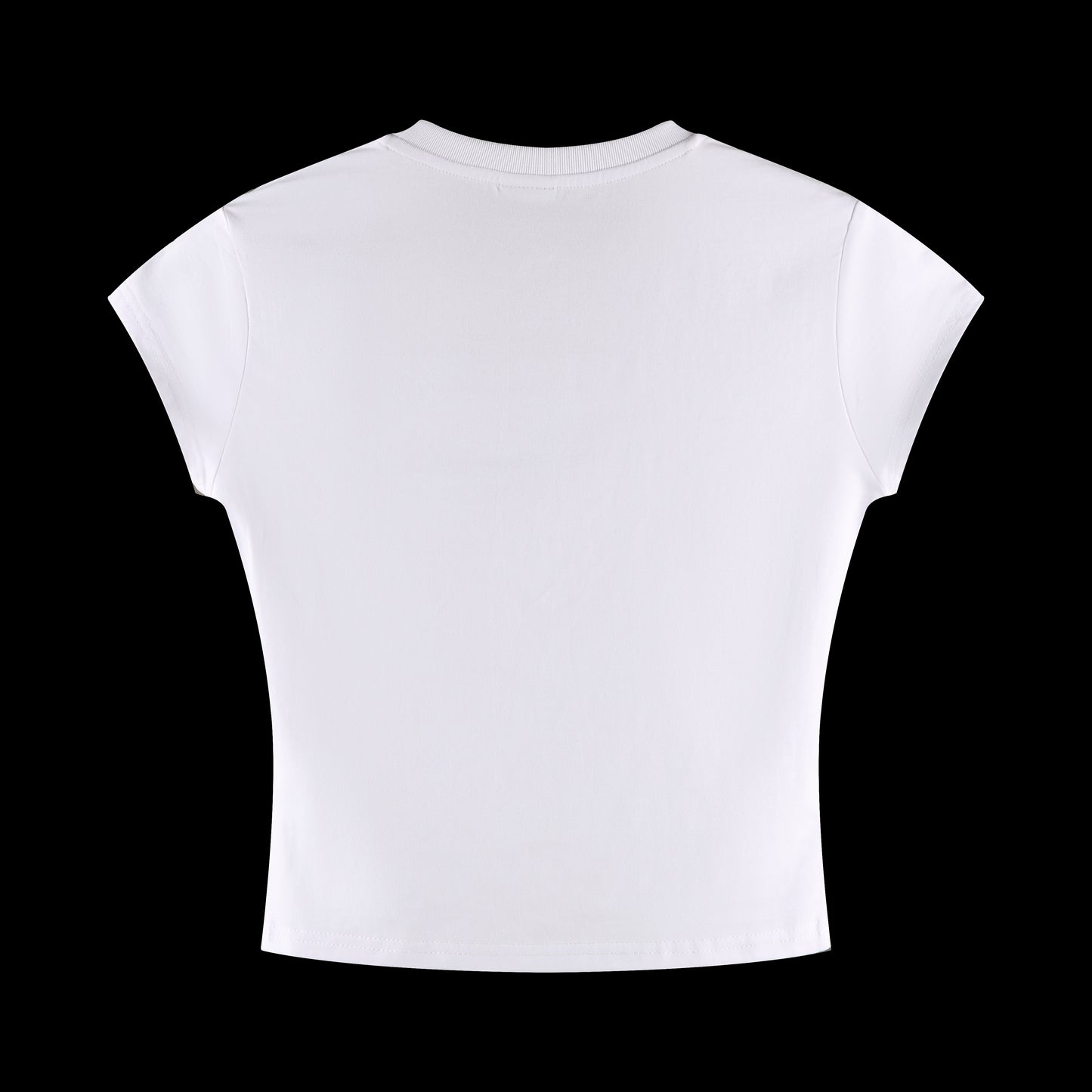 Rose gold crop top - White