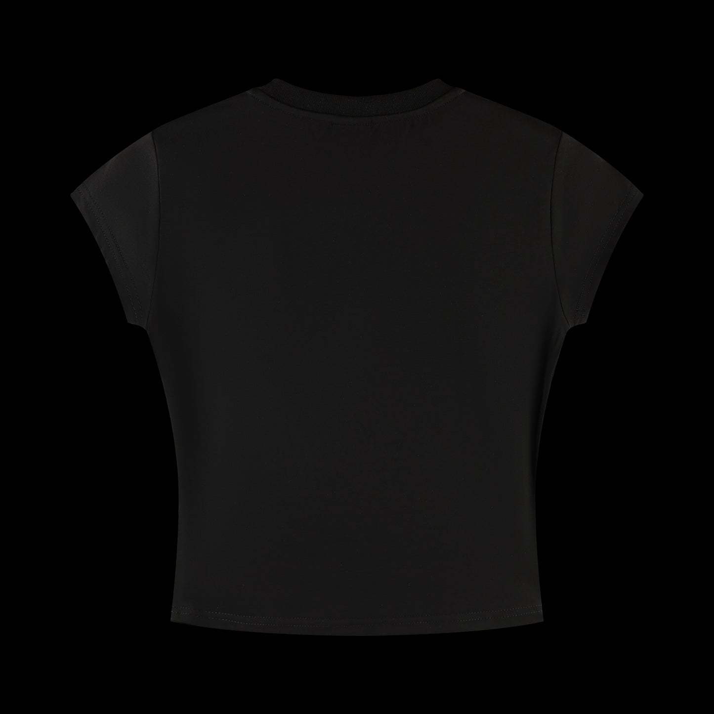 GLIMMER CROP TOP - black