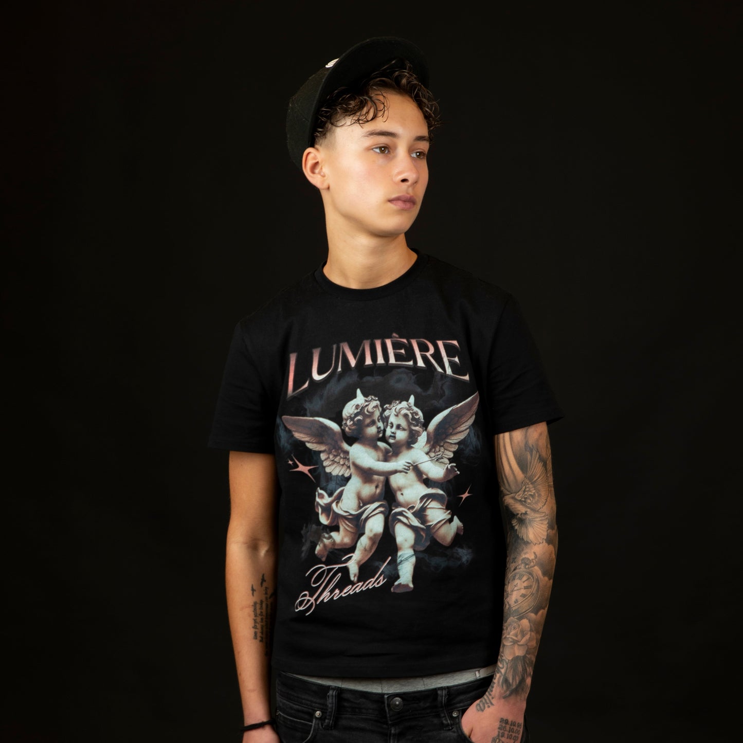 ANGLE TEE - black