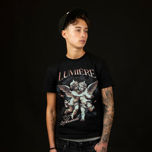 ANGLE TEE - black