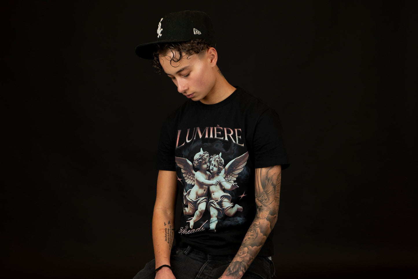 ANGLE TEE - black
