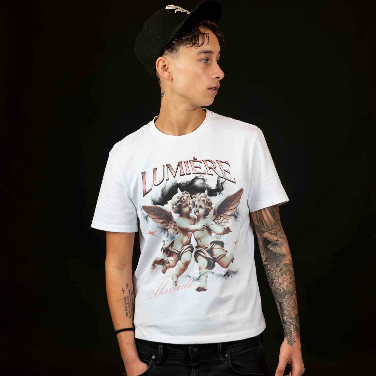 ANGLE TEE - White