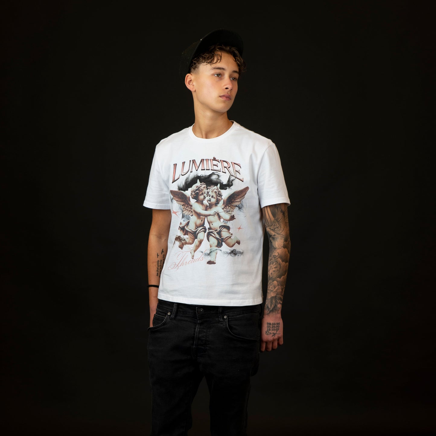 ANGLE TEE - White